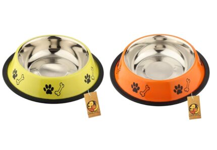 Material Stainless Steel, Rubber Target Species Dogs Brand Foodie Puppies Recommended Uses For Product Multiple Pets, Crate, Dry Food, Wet Food, Indoor Special Feature Flip Proof, Lightweight, Easy to Clean, Nonslip, Durable