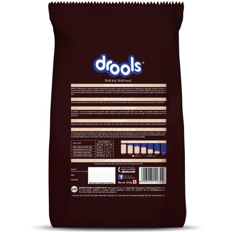 Drools Maintenance Adult Dry Dog Food