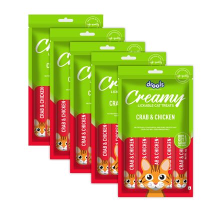 Drools Creamy Lickable Cat Treat Crab and Chicken