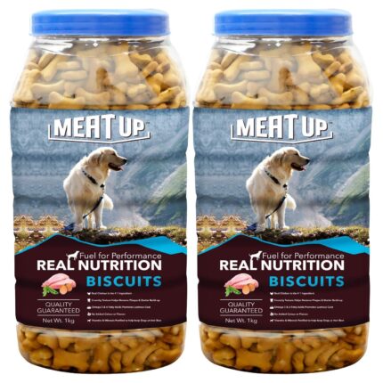 Meat Up Dog Treats Biscuit Real Chicken Flavour